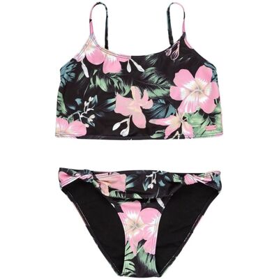 Roxy - Bikinisetti Shadow Floral Crop Tank Set - Anthracite 176 Roxy - Bikinisetti Shadow Floral Crop Tank Set - Anthracite 176