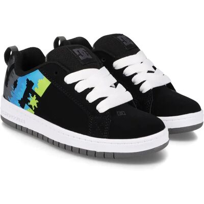 DC SHOES - Court Graffik - Noir Multicolore Blanc - Chaussures - Publicité DC SHOES - Court Graffik - Noir Multicolore Blanc - Chaussures - Publicité