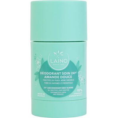 Laino Déodorant Solide Amande Douce 24h - Déodorant - Publicité Laino Déodorant Solide Amande Douce 24h - Déodorant - Publicité