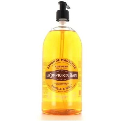 Le Comptoir du Bain Vanille Honig Marseille Seife 1L Le Comptoir du Bain Vanille Honig Marseille Seife 1L