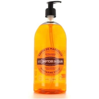 Le Comptoir du Bain Marseille Mandarine Salbei Flüssigseife - 1L Le Comptoir du Bain Marseille Mandarine Salbei Flüssigseife - 1L