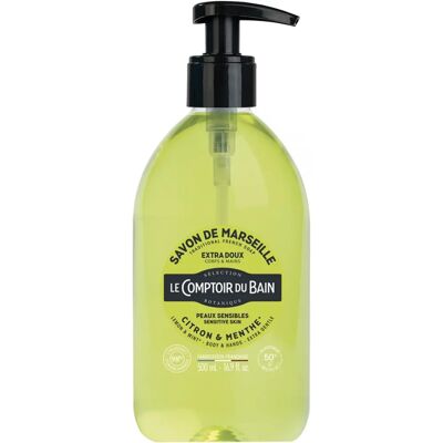 Le Comptoir du Bain Zitronen-Minz Flüssigseife - Marseille 500ml Le Comptoir du Bain Zitronen-Minz Flüssigseife - Marseille 500ml