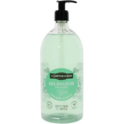 Le Comptoir du Bain Amande Douce 1L - Gel Douche - Publicité Le Comptoir du Bain Amande Douce 1L - Gel Douche - Publicité