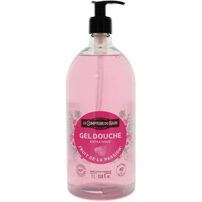 Gel Douche Fruit de la Passion - Le Comptoir du Bain - 1L - Sans Parabènes - Publicité Gel Douche Fruit de la Passion - Le Comptoir du Bain - 1L - Sans Parabènes - Publicité