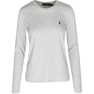 Polo Ralph Lauren Langarm-T-Shirt - Damen Medium Grau Polo Ralph Lauren Langarm-T-Shirt - Damen Medium Grau