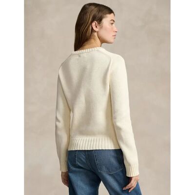 Sweter Polo Ralph Lauren (638843) - kremowy Sweter Polo Ralph Lauren (638843) - kremowy