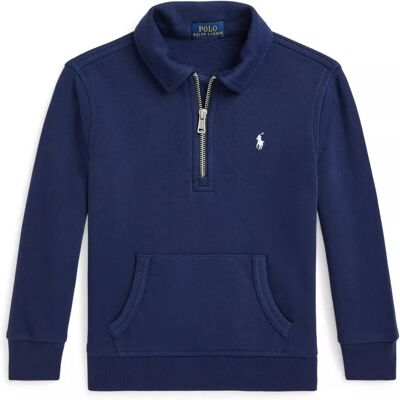 Polo Ralph Lauren Kids' Half Zip Sweatshirt, Newport Navy - Sweatshirt Polo Ralph Lauren Kids' Half Zip Sweatshirt, Newport Navy - Sweatshirt