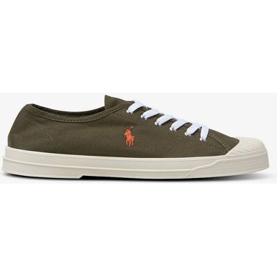Polo Ralph Lauren Low Top Lace - Lærreima i lerret, Gummiert tåhette, Tekstilforing - Sneakers Polo Ralph Lauren Low Top Lace - Lærreima i lerret, Gummiert tåhette, Tekstilforing - Sneakers