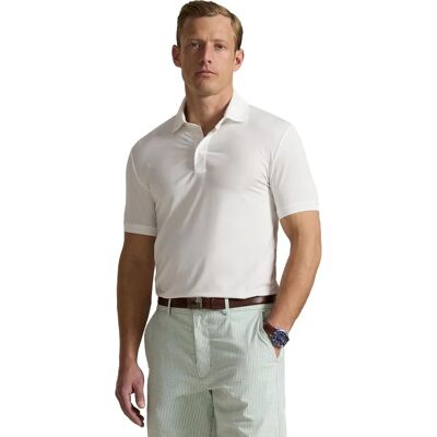 Ralph Lauren Tailored Performance Pique Herre Hvit - Poloshirt Ralph Lauren Tailored Performance Pique Herre Hvit - Poloshirt