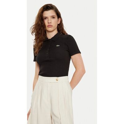 Lacoste Πόλο DF5377 Μαύρο Slim Fit Γυναίκες Lacoste Πόλο DF5377 Μαύρο Slim Fit Γυναίκες