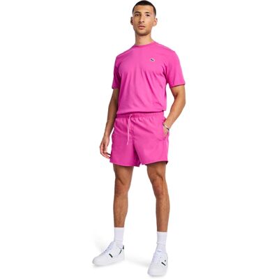 Lacoste Model - Geribbelde ronde hals - Vochtregulerende T-shirt Lacoste Model - Geribbelde ronde hals - Vochtregulerende T-shirt