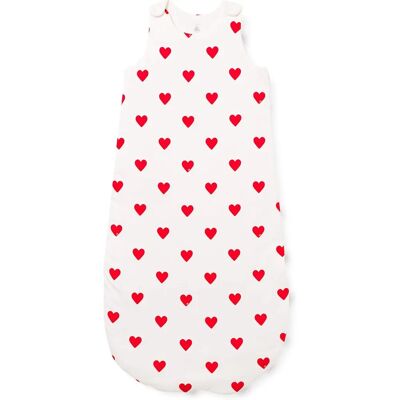 Sacco nanna Petit Bateau - Motivo Cuori - 50/67cm Sacco nanna Petit Bateau - Motivo Cuori - 50/67cm