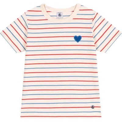 Petit Bateau Μοντέλο Breathy - Μπλουζάκι με Ρίγες και Σταυρωτό Καρδιά Petit Bateau Μοντέλο Breathy - Μπλουζάκι με Ρίγες και Σταυρωτό Καρδιά