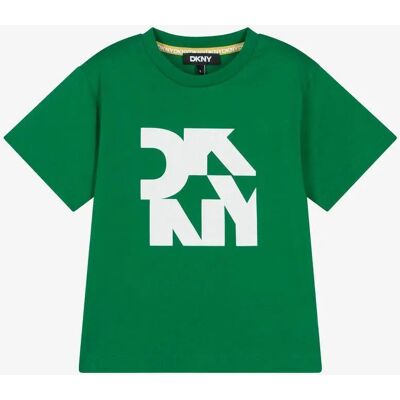 DKNY D62288 Maglietta Verde a Maniche Corte - Maglietta DKNY D62288 Maglietta Verde a Maniche Corte - Maglietta