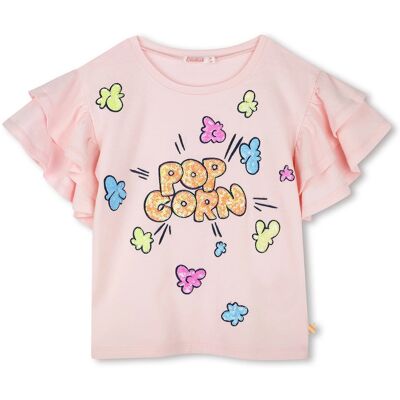 Billieblush Maglietta rosa in maglia per ragazza - Moda casual Billieblush Maglietta rosa in maglia per ragazza - Moda casual