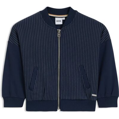 Boss Kids-randig stretchtyg cardigans - Barn Boss Kids-randig stretchtyg cardigans - Barn