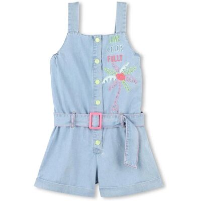 BILLIEBLUSH Modèle 4A Combinaison courte en denim pour filles - Shorts - Publicité BILLIEBLUSH Modèle 4A Combinaison courte en denim pour filles - Shorts - Publicité