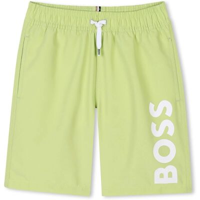 HUGO BOSS Dziecięce kąpielówki - Lime HUGO BOSS Dziecięce kąpielówki - Lime