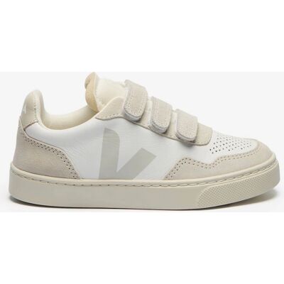 VEJA Kids Velcro Sneakers V-90 Extra White/Natural Petale - Kids Shoes VEJA Kids Velcro Sneakers V-90 Extra White/Natural Petale - Kids Shoes