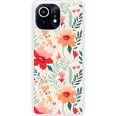 Coque en silicone 1001coques Xiaomi Mi 11 Flower Wall - Publicité Coque en silicone 1001coques Xiaomi Mi 11 Flower Wall - Publicité
