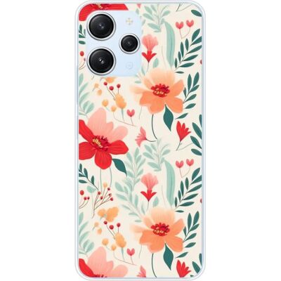 1001coques - Redmi 12 - Silicone - Flower Wall - Coque de téléphone - Publicité 1001coques - Redmi 12 - Silicone - Flower Wall - Coque de téléphone - Publicité