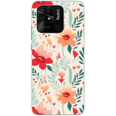 1001coques - Redmi 10C - Flower Wall - Housse - Publicité 1001coques - Redmi 10C - Flower Wall - Housse - Publicité