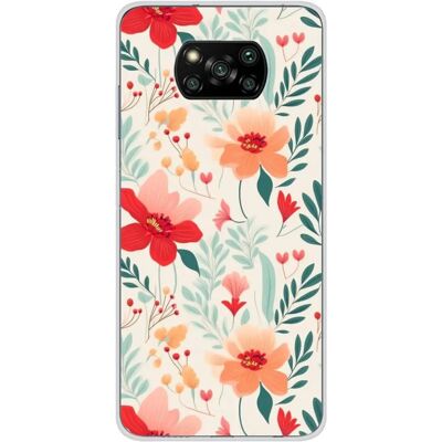 1001coques - Poco X3 - Flower Wall - Phone Case - Publicité 1001coques - Poco X3 - Flower Wall - Phone Case - Publicité