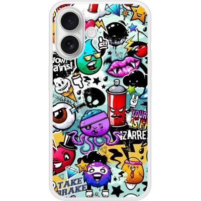 Coque en silicone 1001coques pour iPhone 16 Plus Graffiti - Phone Case - Publicité Coque en silicone 1001coques pour iPhone 16 Plus Graffiti - Phone Case - Publicité