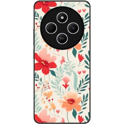 Coque en silicone Xiaomi Redmi 14c 4g Mur Fleuri - Publicité Coque en silicone Xiaomi Redmi 14c 4g Mur Fleuri - Publicité