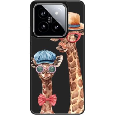 Coque en silicone Xiaomi 14 Girafe de 1001coques - Publicité Coque en silicone Xiaomi 14 Girafe de 1001coques - Publicité