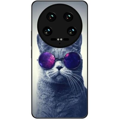 1001coques Coque Xiaomi 14 Ultra Chat Lunettes Silicone - Publicité 1001coques Coque Xiaomi 14 Ultra Chat Lunettes Silicone - Publicité