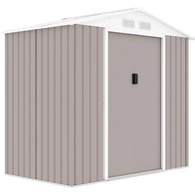 Youdoit Metallischer Gartenschuppen - 213 x 127 x 195 cm - Taupe Youdoit Metallischer Gartenschuppen - 213 x 127 x 195 cm - Taupe