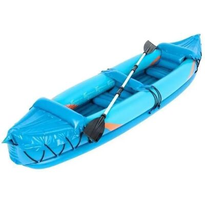 Kayak gonflable TRENDYFLAIR - 325x91x46cm Bleu et blanc - Publicité Kayak gonflable TRENDYFLAIR - 325x91x46cm Bleu et blanc - Publicité
