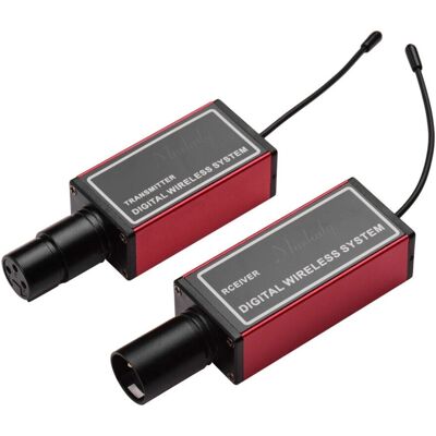 Système de microphone sans fil numérique GreenZech Rouge - Système de microphone - Publicité Système de microphone sans fil numérique GreenZech Rouge - Système de microphone - Publicité