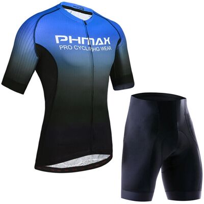 GreenZech Ensemble de Vêtements de Cyclisme Bleu et Noir - Respirant et Anti-UV - Publicité GreenZech Ensemble de Vêtements de Cyclisme Bleu et Noir - Respirant et Anti-UV - Publicité