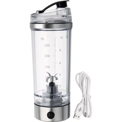 GreenZech Bouteille Shakeur de Protéines Portable Rechargeable USB 250ML - Publicité GreenZech Bouteille Shakeur de Protéines Portable Rechargeable USB 250ML - Publicité