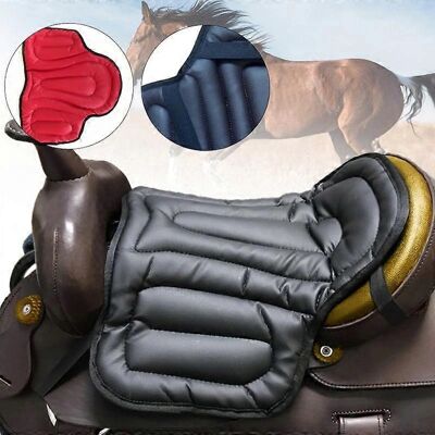 GreenZech Tapis de selle antidérapant en cuir PU - Équipement équestre Rouge - Publicité GreenZech Tapis de selle antidérapant en cuir PU - Équipement équestre Rouge - Publicité