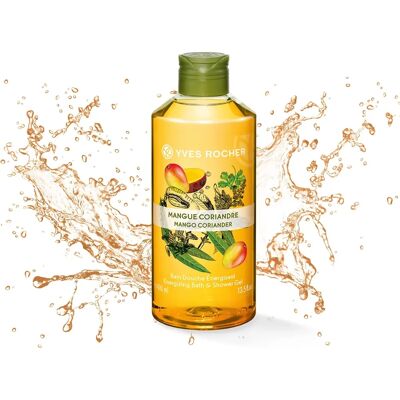 Yves Rocher Mango Coriander Bath & Shower Gel - Vitalising - 400ml Yves Rocher Mango Coriander Bath & Shower Gel - Vitalising - 400ml