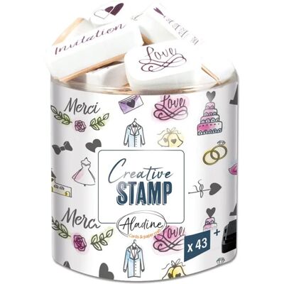Aladine Schaumstoff-Stopfen - Stampo'Scrap Hochzeit - Art Stempelki Aladine Schaumstoff-Stopfen - Stampo'Scrap Hochzeit - Art Stempelki