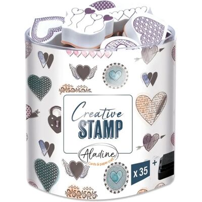 Aladine Modell - Herzstempel-Set - Bastelstempel Aladine Modell - Herzstempel-Set - Bastelstempel