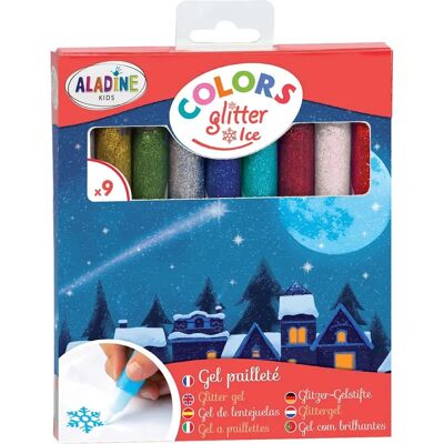 Bernette Colors Ice Brokatowe Markery z Gelu - 9 szt. Bernette Colors Ice Brokatowe Markery z Gelu - 9 szt.