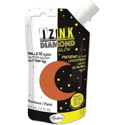 Izink - Diamond Glow Cuivre 60ml - Cobre - Textile - Fabric paint Izink - Diamond Glow Cuivre 60ml - Cobre - Textile - Fabric paint