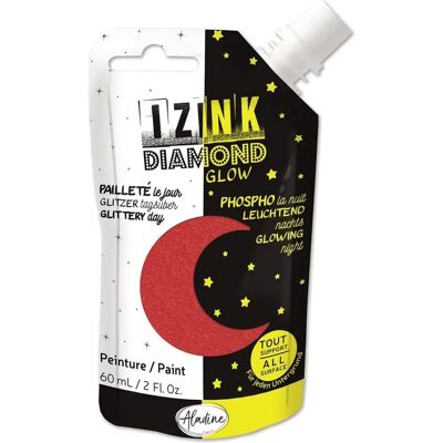 Bernette Izink diamond glow phospho rouge - peinture - 60ml - Publicité Bernette Izink diamond glow phospho rouge - peinture - 60ml - Publicité