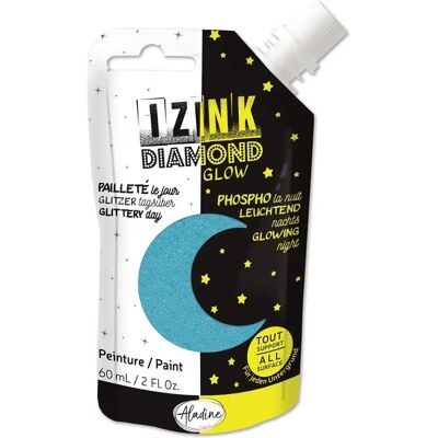 Mondial Tissus - Izink Diamond Glow - Bleu ciel - Paint - Publicité Mondial Tissus - Izink Diamond Glow - Bleu ciel - Paint - Publicité