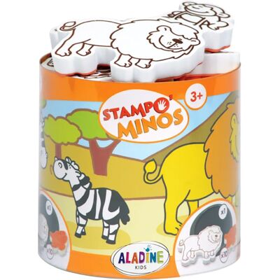 Ensemble de tampons pour enfants Aladine - Animaux Safari - Kids Stamp Set - Publicité Ensemble de tampons pour enfants Aladine - Animaux Safari - Kids Stamp Set - Publicité