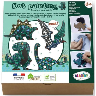 Aladine Dinosaurier Punktmalerei-Set - Kreativ Kinderaktivität Aladine Dinosaurier Punktmalerei-Set - Kreativ Kinderaktivität
