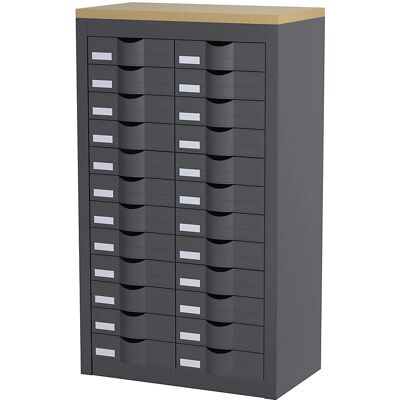 Kaiserkraft 24-Fach Aufbewahrungsregal - Metal Büroorganizer Kaiserkraft 24-Fach Aufbewahrungsregal - Metal Büroorganizer