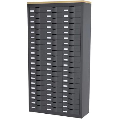 Armoire de stockage Kaiserkraft - 16 compartiments - Anthracite - Publicité Armoire de stockage Kaiserkraft - 16 compartiments - Anthracite - Publicité