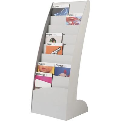 PaperFlow 285.02 étagère littéraire - 8 étagères - Gris PaperFlow 285.02 étagère littéraire - 8 étagères - Gris
