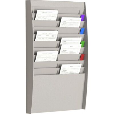 PaperFlow A4 Document Organizer - 20 Vakken - Grijs PaperFlow A4 Document Organizer - 20 Vakken - Grijs
